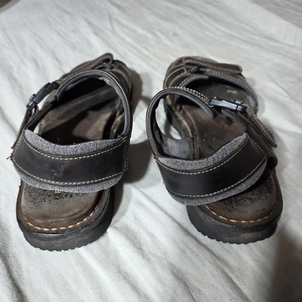 Rockport Men's Leather Sandals‎ Cushioned Footbed Straps Size 12 Medium